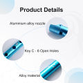 Irish Tin Whistle Key of C Aluminum Aluminium Lloy Fipple Flute 6 Hole Fit for Beginners. 