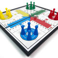 Foldable Magnetic Dice Board Game Portable Plastic Chessboard Tabletop Strategy Game Travel Outdoor Game Set. 