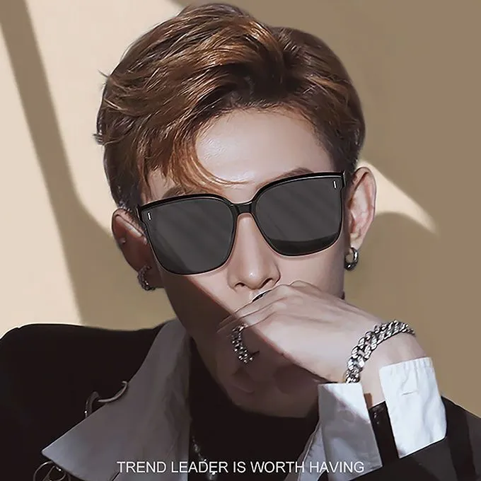 Korean%20style%20black%20couple%20glasses%20Big%20Frame%20Fashion%20sunglasses%20UV400%20two%20UV%20protection%20reflective%20-%20Image%202