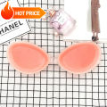 5cm Silicone Push Up Bra Invisible Adhesive Breast Pads for Women No Strap Backless Sticky Bra for Wedding Dress Strapless.