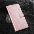 Wallet Flip Cover Lovely Cat Bee Case For   S25 S24 S23 S22 S21 Ultra Plus FE A55 A15 A35 5G A05 Leather Phone Case. 