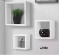 Box Shelf Set of 3  multicolour Wall Mount Floating Shelves square Shape Book Shelves Decorative Shelves Storage shelf customised avilable. 