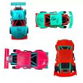 4 in 1 Mini Toy Racing Car for Kids / Mini Wind-Up Kids Colourful Car Toy. 