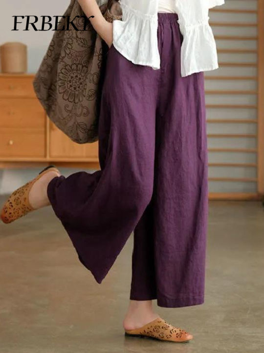 Women's%20Pants%20Summer%20Nine-point%20Wide%20Leg%20Pants%20Casual%20Loose%20Street%20Straight%20Pants%20Oversize%20Trousers%20Korean%20Fashion%20Streetwear%20-%20Image%206