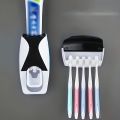 Automatic Toothpaste Dispenser Set with Wall-Mounted Toothbrush Holder – Hands-Free, Hygienic, Random Colors. 