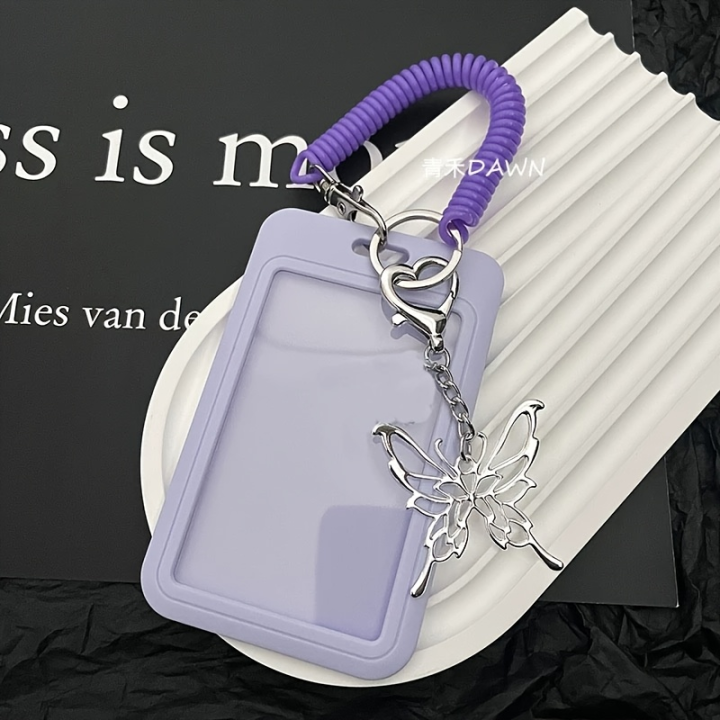 Butterfly Photocard Holder 3 inch Photo Sleeve Student Bus ID Card Case Korean Picture Display Idol Photo Frame