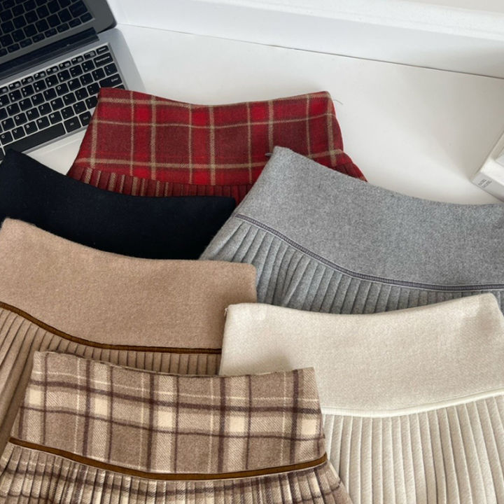 Plaid%20Pleated%20Mini%20Skirt%20Thick%20Wool%20Short%20Skirt%20High%20Waist%20Box-pleat%20Miniskirt%20for%20Women%20Teen-girl%20Preppy%20Style%20Outfit%20-%20Image%202