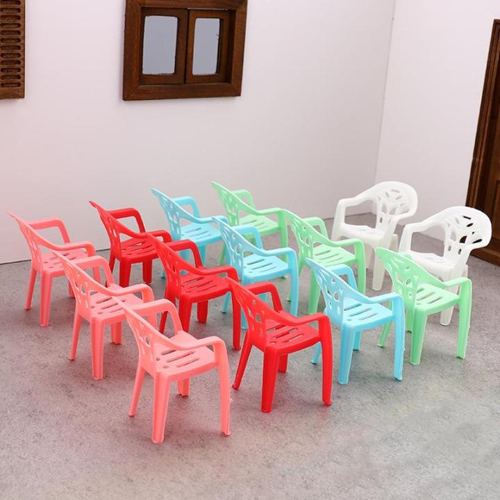 Miniature%20Dollhouse%20Furniture%20Set%20of%204PCS,%20Plastic%20Armchair%20with%20Backrest,%201/6%20Scale%20Children's%20Presents%20-%20Image%203