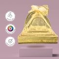 Fancy Gift Basket Set - 4 Square Empty Baskets with Complimentary Colorful Net and lace Wraps | Handcrafted  for Any Occasion - Anniversary, Wedding, Birthday , Mehendi , Shadi , Party | Premium Quality in 13 Vibrant Colors & Sizes (8x8 to 14x14). 