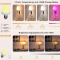 E27 Rechargeable Light Bulb15 /Three Color Adjustable Color Temperature with Remote Control for Camping Equipment Emergency Bulb. 