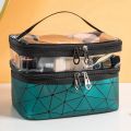 Double portable large capacity makeup bag Korean version Ringer travel multifunctional toiletry bag portable storage bag.