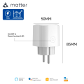 Smart EU Plug Matter WiFi Socket 16A Timer Outlet Support EWeLink Apple Homekit with Google Home Alexa. 