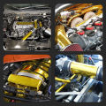 5m Self Adhesive Heat Shield Wrap Automotive Exhaust Tube Insulation Tape Golden Heat Barrier Self Adhesive Engine Gold. 