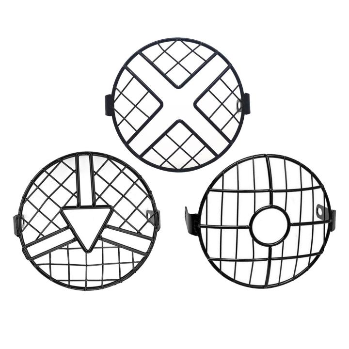 6.5" Motorcycle Headlight Mesh Grill Guard Front Lamp Mesh Grille Cover Protector for Cafe Racer Cruiser Headlight Cover