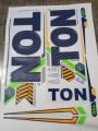 New 3D 2024 Ton Black And Yellow Edition Cricket Bat sticker Professional Players. 