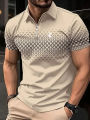 Business Men's Golf Polo Short Sleeve Polo Shirt Outdoor Casual Daily Streetwear Summer 3D Print Micro-elastic Polyester. 