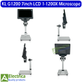 KL G1200 1-1200X Microscope Digital Portable 7" LCD Video Microscope 12MP for Soldering Electronic PCB Inspection Continuous Zoom by Electrica. 