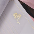 10pcs Simple Gold Rose Letterhead,High-end Gold Stamping Letter Paper Pink White Romantic Love Letter Paper Birthday Letterhead.