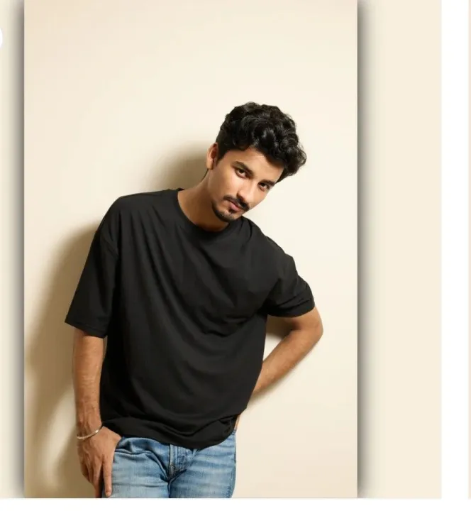Drop%20%20Shoulder%20Cotton%20T-Shirt%20For%20Men%20black%20and%20white%20-%20Image%205
