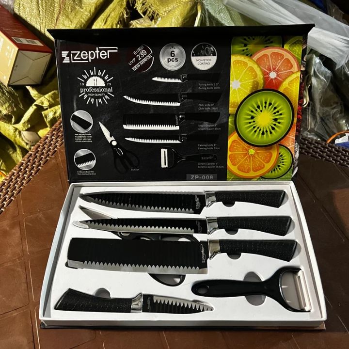 Zepter%206%20Pieces%20Knife%20Set-%20Stainless%20Steel-With%20Strong%20Non-Stick%20Coating%20-Unique%20Design%20-%20Image%203