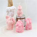 Artistic Naked Body Figure Silicone Soap Mould Pregnant Woman Wax 3D Female Oblique Shoulder Man Candle Mold Fragrant Decoration. 