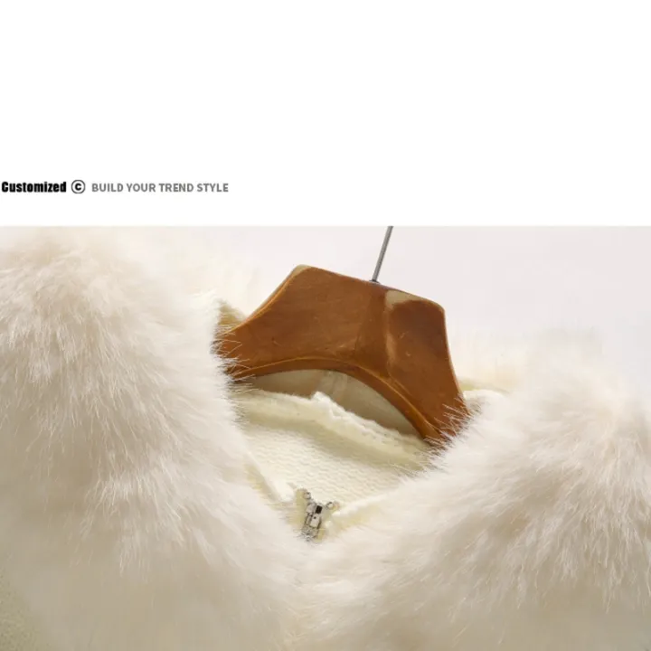 New%202026%20Winter%20Sweater%20Coat%20Women%20Hooded%20Cardigan%20Fur%20Collar%20Hooded%20Knit%20Thicken%20Warm%20Women's%20Coats%20Chic%20Casual%20Outwear%20Coats%20-%20Image%205
