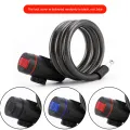 Bicycle Cable Padlock with Mounting Bracket Bike Steel Cable Lock Anti-Theft Mountain Bike Safety Lock for Electric Bike Scooter. 