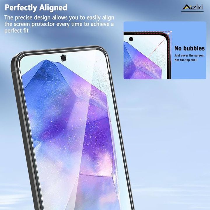 Samsung%20Galaxy%20A55%205G%20Tempered%20Glass%20Screen%20Protector%20-%203D%20Edge%20Glass%20With%20Full%20Glue%20&%20Full%20Coverage%20Design%20For%20A55%20-%20Image%202