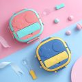 Outing Tableware 304 Portable Stainless Steel Lunch Box Baby Child Student Outdoor Camping Picnic Food Container Bento Box.
