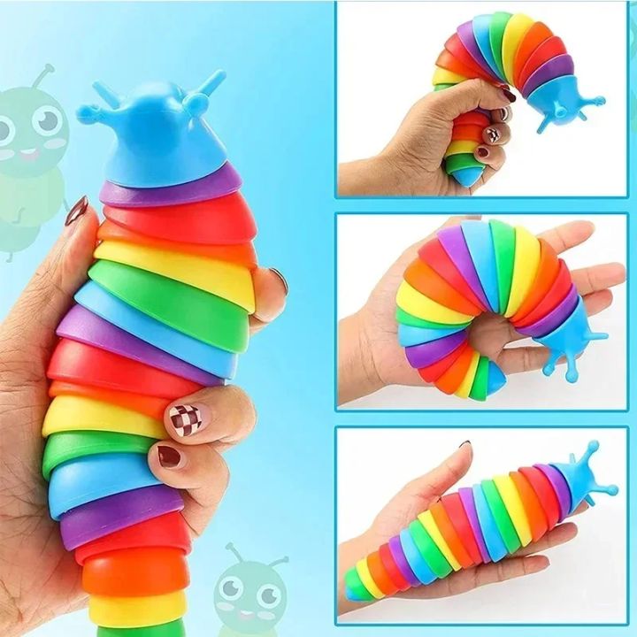 Fidget%20Slug%20Toy%20for%20children%2018cm%203D%20Colorful%20Sensory%20Slug%20Relieves%20Fun%20Decompression%20Toy%20Creative%20Twist%20Caterpillar%20Fidget%20Toys%20-%20Image%202