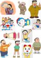 Doraemon stickers pack of 20 self adhesive and waterproof best for laptop phone case notebook journaling stickers. 