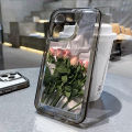 For iPhone 11 Case Silicone Cases For iPhone 16 Pro Max 12 13 11 14 15 ProMax 16 Plus 16Pro Back Cover Clear Flower Soft Bumper. 