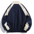 Reflective Striped Men's Jacket 2026 Hip Hop Streetwear Coats Zipper Up Jacket Windbreaker Harajuku Thin Coats Sports Black Blue.