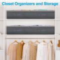 Foldable Under Bed Storage Containers with Clear Window Underbed Toy Organizers and Clothing Storage Bags Closet Storage Bins. 