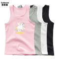 Kids Girl Cute Unicorn Singlet Summer Baby Girls Cotton Tops Toddler Clothes Children Sleeveless Cartoon T-shirts. 