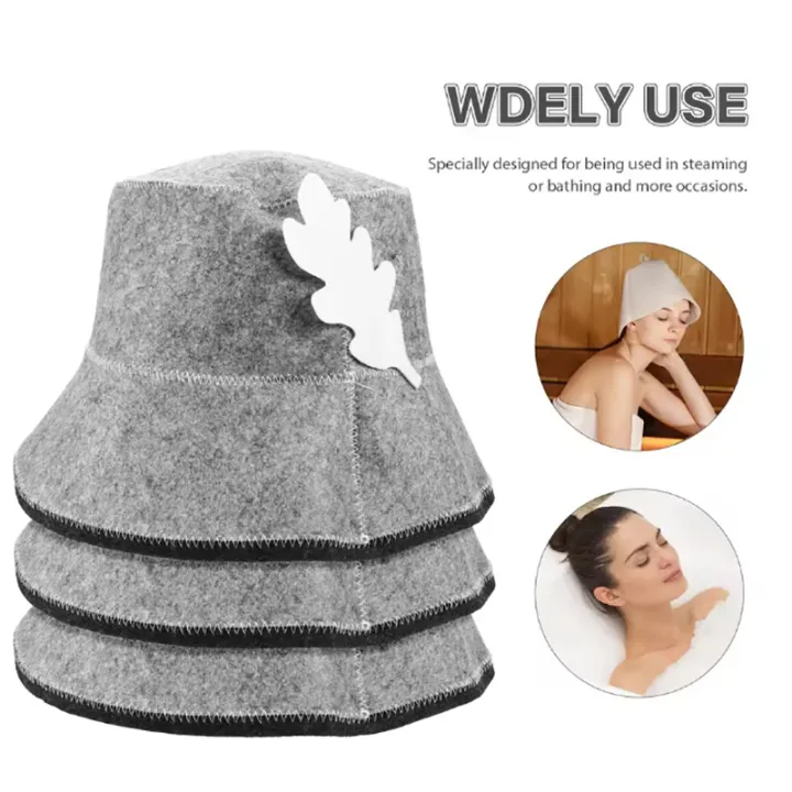 1Pcs%20Sauna%20Hat%20Sauna%20Vaporarium%20Accessories%20Felt%20Head%20Protection%20Bath%20Anti%20Heat%20Free%20Size%20Russian%20Style%20Shower%20Cap%20-%20Image%204