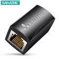SAMZHE Ethernet Adapter 8P8C RJ45 Lan Cable Extension Connector for Internet Connection Cord Female to Female.