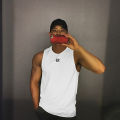 Men's Summer New Fitness Tank Top Gym Workout Sleeveless Shirt Running Apparel Stringer Single Shirt Summer Casual Vest. 