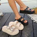 Women's Glitter Flip Flops - 2025 New Thick Sole Summer Sandals, Rhinestone Decorated Beach Slides for Outdoor Fashion. 