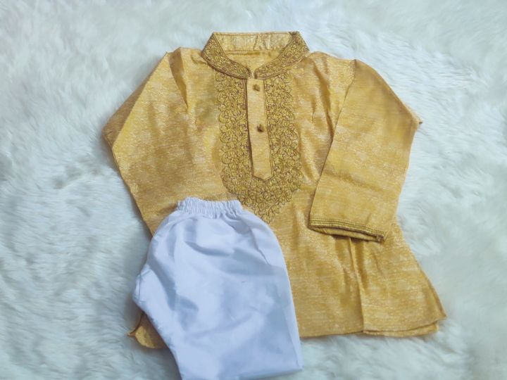 fasionable%20indian%20karchupi%20design%20boys%20panjabi%20-%20Image%204