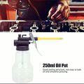 Transparent Clear Oil Can Oil Pump Can High Pressure Oiler Grease  250ML Hand Tools Lubricator. 
