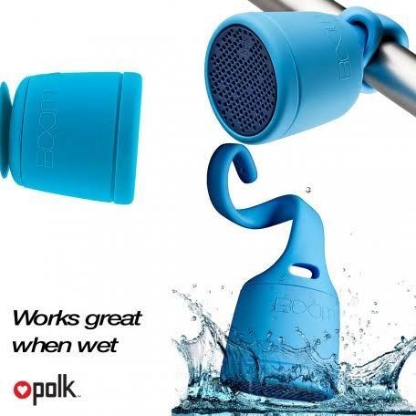 Polk Audio Boom Swimmer Duo, Dirt, Shock, Waterproof Bluetooth Speaker with Stereo Pairing, Blue