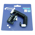 BBB long code lock cable BBL-52 3-code cable lock helmet. 