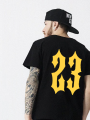 Trapstar logo printed pure cotton short-sleeved T-shirt 23 numbers loose fashion Summer Street for men and women S-5XL. 