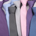 New 8CM Mens Tie Necktie Polka Dot Solid Ties For Man Groom Groomsman Jacquard Woven Ascot Neck Tie Formal Business Party.