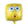 1pcs Cartoon square SpongeBob SquarePants expression Foil Balloons child Birthday Party Decoration Kids Toys Air Helium balloon. 