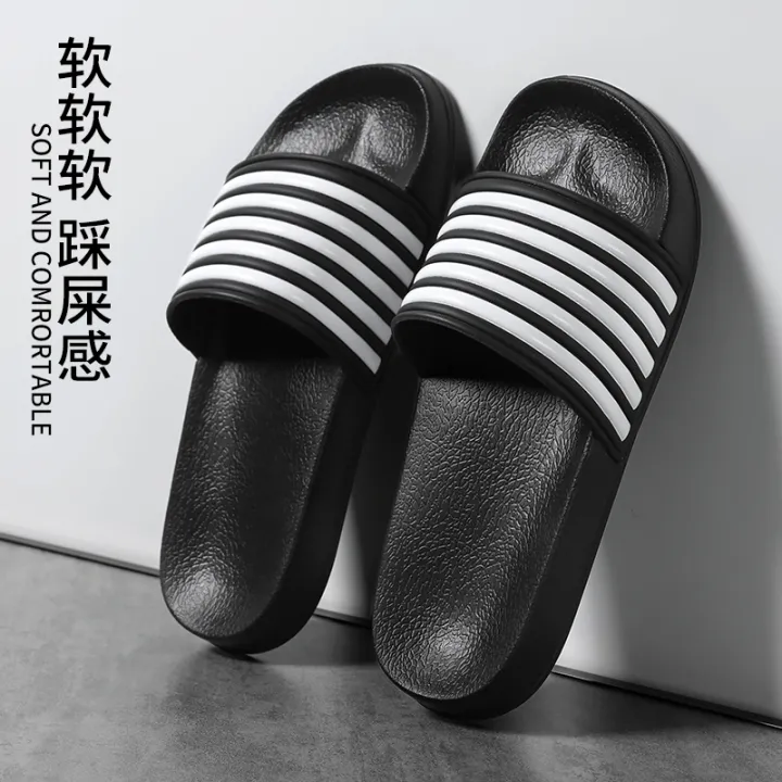 Big Size Men's Slippers Summer Sport Style Slides Anti-slip Thick Sole Breathable Fashion Outdoors Slip-on Beach Leisure Sandals