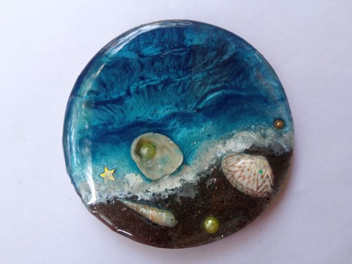 Round shape resin art