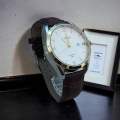 New fashionable stainless kalbor date Movement stylish watches for men's. 