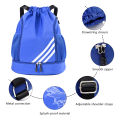 Drawstring Basketball Pouch Portable Soccer Ball Storage Bag Elastic Waterproof Adjustable Shoulder Strap for Training Equipment. 